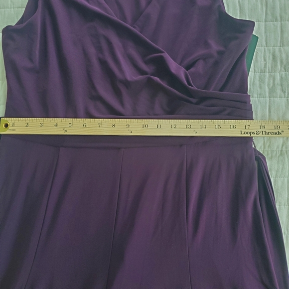 Lauren Ralph Lauren Sleeveless Dress in purple Raisin Size 16 - Picture 5 of 11